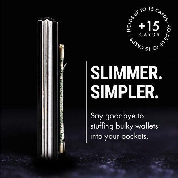 Minimalist Wallet for Men Slim RFID Blocking Wallet Scratch Resistant Matte - Picture 2 of 7